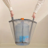 Sumi | Foldable Nylon Mesh Laundry Hamper with Hanging Loop for Bathroom and Laundry Room