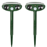 Esen | Solar Ultrasonic Animal Repeller with Motion Sensor and LED Light for Garden and Outdoor Protection