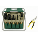Tari | Garden Tool Set with Folding Stool and Carry Bag for Planting, Weeding and Outdoor Garden Use