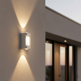 Vaselle | Nordic Up Down LED Outdoor Wall Light with Frosted Acrylic and IP65 Waterproof Aluminium Design