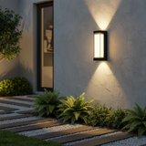Vaselle | Nordic Up Down LED Outdoor Wall Light with Frosted Acrylic and IP65 Waterproof Aluminium Design