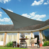 Valior | UV Shade Sail Canopy in Grey and Beige for Garden, Patio and Balcony, Triangle and Rectangle