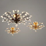 Velienne | Dimmable Floral Crystal Chandelier for Living & Dining Spaces
