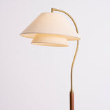 Silvara | Modern Floor Lamp with Double Fabric Shade Design for Refined Living Spaces