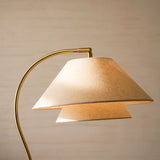 Silvara | Modern Floor Lamp with Double Fabric Shade Design for Refined Living Spaces