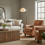 Silvara | Modern Floor Lamp with Double Fabric Shade Design for Refined Living Spaces