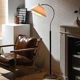 Silvara | Modern Floor Lamp with Double Fabric Shade Design for Refined Living Spaces