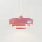 Veloraine | Triple Layer Disc Macaron Pendant Light With Aluminium Shade in Multiple Colours