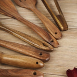 Zirex | Wooden Kitchen Utensil Set 7 Piece for Non-Stick Cookware