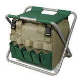 Tari | Garden Tool Set with Folding Stool and Carry Bag for Planting, Weeding and Outdoor Garden Use