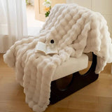 Veloura | Faux Fur Throw Blanket and Cushion Set Soft Plush Home Decor