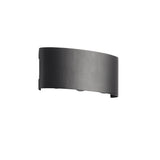 Avelira | Modern Up Down LED Outdoor Wall Light with Sandblasted Black Aluminium and 3000K Warm Light