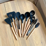 Orlyn | Heat Resistant Silicone Cooking Utensils Set for Non-Stick Pans
