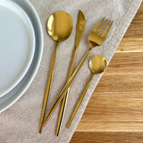 Brinelle | Luxury Gold Cutlery Set 24 Piece Stainless Steel Flatware