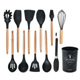 Orlyn | Heat Resistant Silicone Cooking Utensils Set for Non-Stick Pans