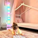 Avenora | Sculptural Column Floor Lamp with 2400lm LED for Modern Living Rooms