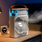 Portable Mini Humidifier Fan – 2-in-1 Desktop Air Cooler