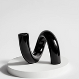 Vexor | Glass Hydroponic Vase Decorative Loop Vase for Flowers Desk Table and Modern Home Decor