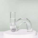 Vexor | Glass Hydroponic Vase Decorative Loop Vase for Flowers Desk Table and Modern Home Decor