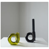 Vexor | Glass Hydroponic Vase Decorative Loop Vase for Flowers Desk Table and Modern Home Decor