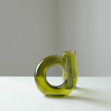 Vexor | Glass Hydroponic Vase Decorative Loop Vase for Flowers Desk Table and Modern Home Decor