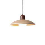 Nisellea | Wabi-Sabi Japandi Pendant Light in Walnut Finish with Warm Glow