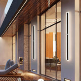 Solvara | Minimalist Black Exterior Wall Light with Integrated LED and Weatherproof IP65 Design