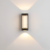 Vaselle | Nordic Up Down LED Outdoor Wall Light with Frosted Acrylic and IP65 Waterproof Aluminium Design