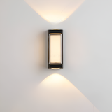 Vaselle | Nordic Up Down LED Outdoor Wall Light with Frosted Acrylic and IP65 Waterproof Aluminium Design