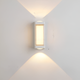 Vaselle | Nordic Up Down LED Outdoor Wall Light with Frosted Acrylic and IP65 Waterproof Aluminium Design