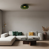 Vessaya | Modern Layered Glass Ceiling Light for Bedrooms & Living Rooms