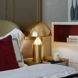 Nuvella | Geometric Steel Table Light with Double Globe Design for Contemporary Interiors