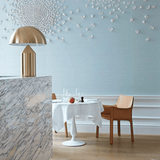 Nuvella | Geometric Steel Table Light with Double Globe Design for Contemporary Interiors