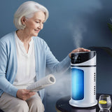 Portable Evaporative Air Cooler with Fan & Humidifier – USB Powered