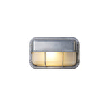 Velissa | Nautical Bulkhead Outdoor Wall Light with Aluminium Body and Opaque Glass Diffuser