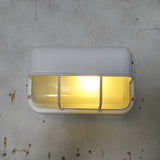 Velissa | Nautical Bulkhead Outdoor Wall Light with Aluminium Body and Opaque Glass Diffuser