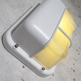 Velissa | Nautical Bulkhead Outdoor Wall Light with Aluminium Body and Opaque Glass Diffuser