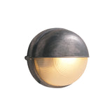 Velissa | Nautical Bulkhead Outdoor Wall Light with Aluminium Body and Opaque Glass Diffuser