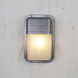 Velissa | Nautical Bulkhead Outdoor Wall Light with Aluminium Body and Opaque Glass Diffuser