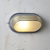 Velissa | Nautical Bulkhead Outdoor Wall Light with Aluminium Body and Opaque Glass Diffuser
