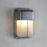 Velissa | Nautical Bulkhead Outdoor Wall Light with Aluminium Body and Opaque Glass Diffuser