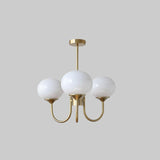 Aurevella | Modern Glam Chandelier with Blush Glass Shades for Dining & Bedroom Spaces