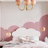 Aurevella | Modern Glam Chandelier with Blush Glass Shades for Dining & Bedroom Spaces