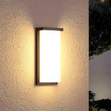 Liro | Modern Black Aluminium Outdoor Wall Light with IP65 Rating in Two Sizes for Garden and Patio