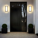 Liro | Modern Black Aluminium Outdoor Wall Light with IP65 Rating in Two Sizes for Garden and Patio