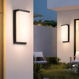 Liro | Modern Black Aluminium Outdoor Wall Light with IP65 Rating in Two Sizes for Garden and Patio