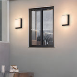 Liro | Modern Black Aluminium Outdoor Wall Light with IP65 Rating in Two Sizes for Garden and Patio