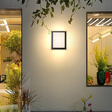 Liro | Modern Black Aluminium Outdoor Wall Light with IP65 Rating in Two Sizes for Garden and Patio