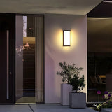 Liro | Modern Black Aluminium Outdoor Wall Light with IP65 Rating in Two Sizes for Garden and Patio