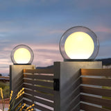 Bero | Stainless Steel Globe Fence and Pillar Lamp with E27 Fitting and IP65 for Garden and Patio
